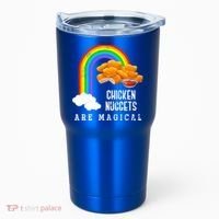 Funny Nuggets Lover Rainbow Gift Fast Food Chicken Nugget Gift Tumbler thumb 0