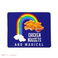 Funny Nuggets Lover Rainbow Gift Fast Food Chicken Nugget Gift Mousepad thumb 0