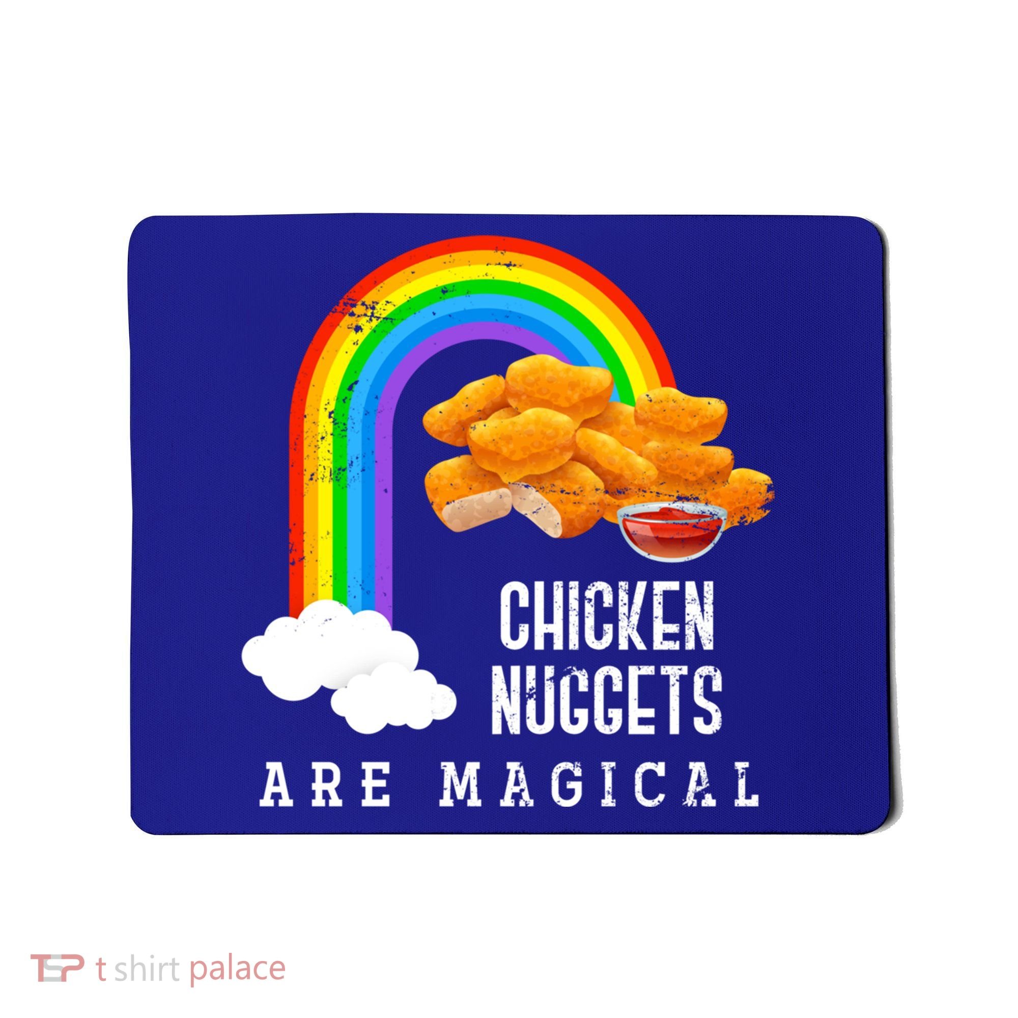 Funny Nuggets Lover Rainbow Gift Fast Food Chicken Nugget Gift Mousepad