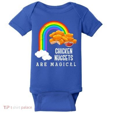 Funny Nuggets Lover Rainbow Gift Fast Food Chicken Nugget Gift Baby Bodysuit
