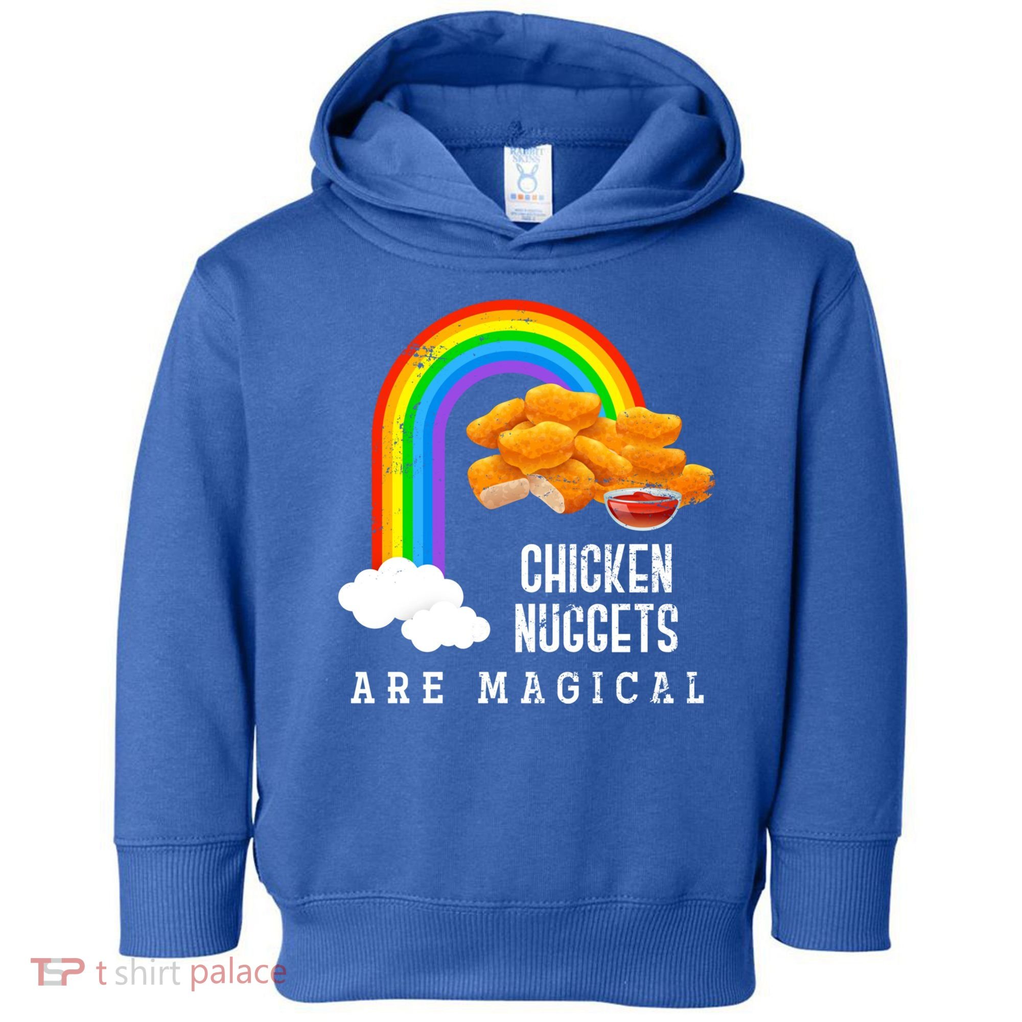 Funny Nuggets Lover Rainbow Gift Fast Food Chicken Nugget Gift Toddler Hoodie