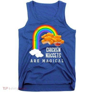 Funny Nuggets Lover Rainbow Gift Fast Food Chicken Nugget Gift Tank Top