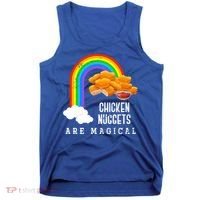 Funny Nuggets Lover Rainbow Gift Fast Food Chicken Nugget Gift Tank Top thumb 0