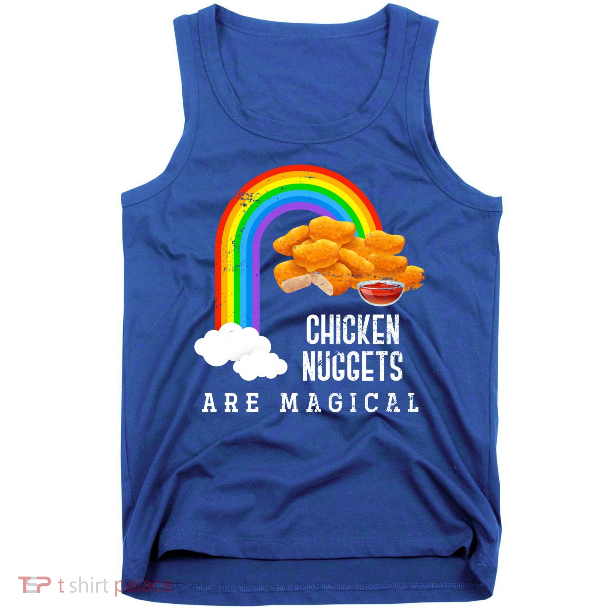 Funny Nuggets Lover Rainbow Gift Fast Food Chicken Nugget Gift Tank Top