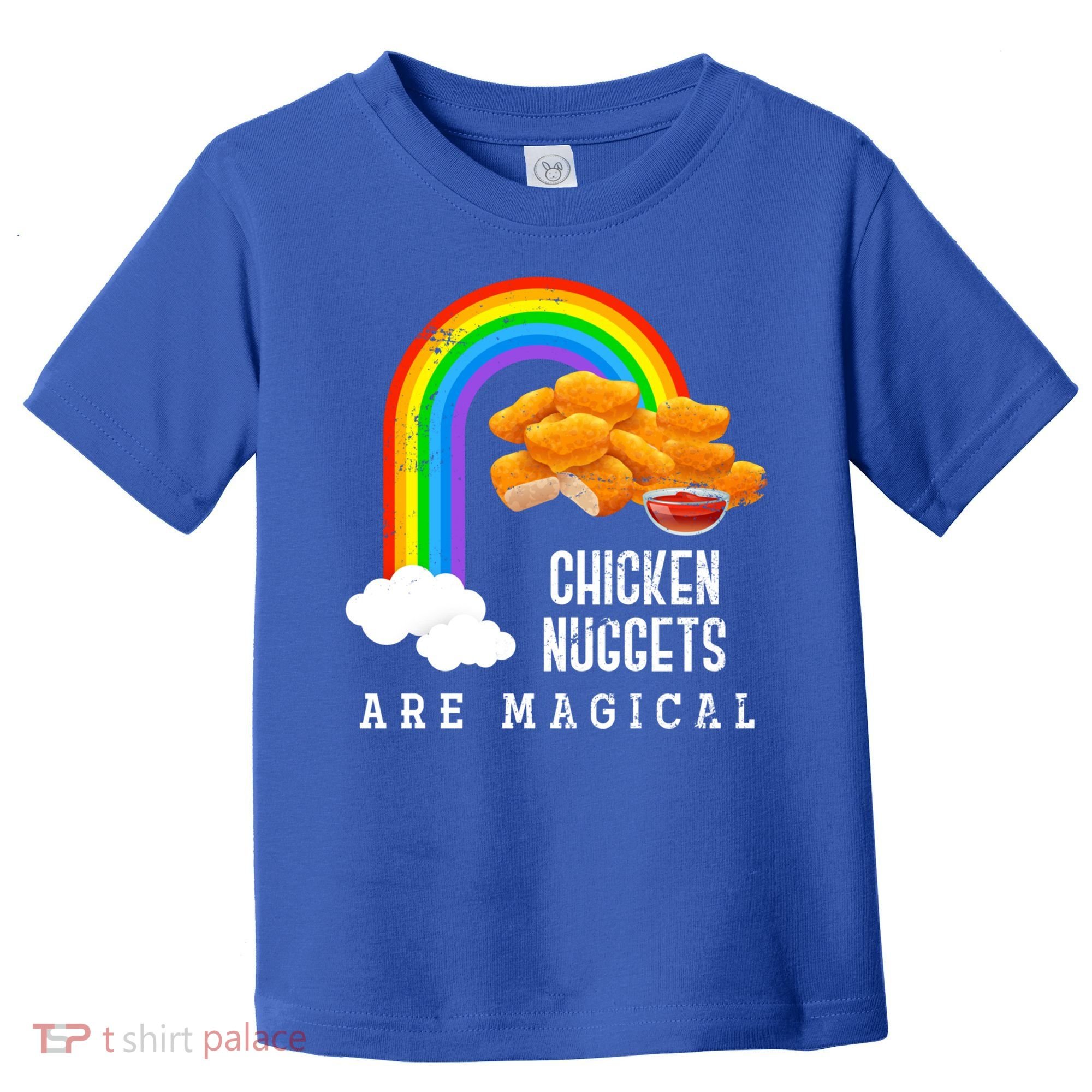 Funny Nuggets Lover Rainbow Gift Fast Food Chicken Nugget Gift Toddler T-Shirt
