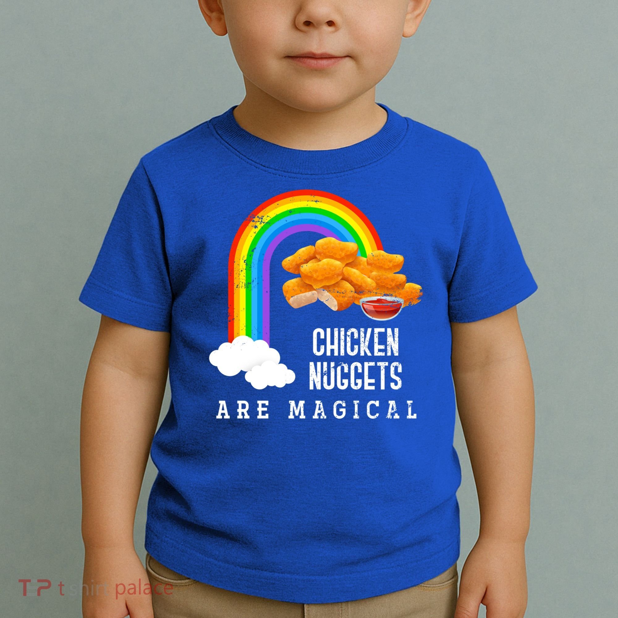 Funny Nuggets Lover Rainbow Gift Fast Food Chicken Nugget Gift Toddler T-Shirt