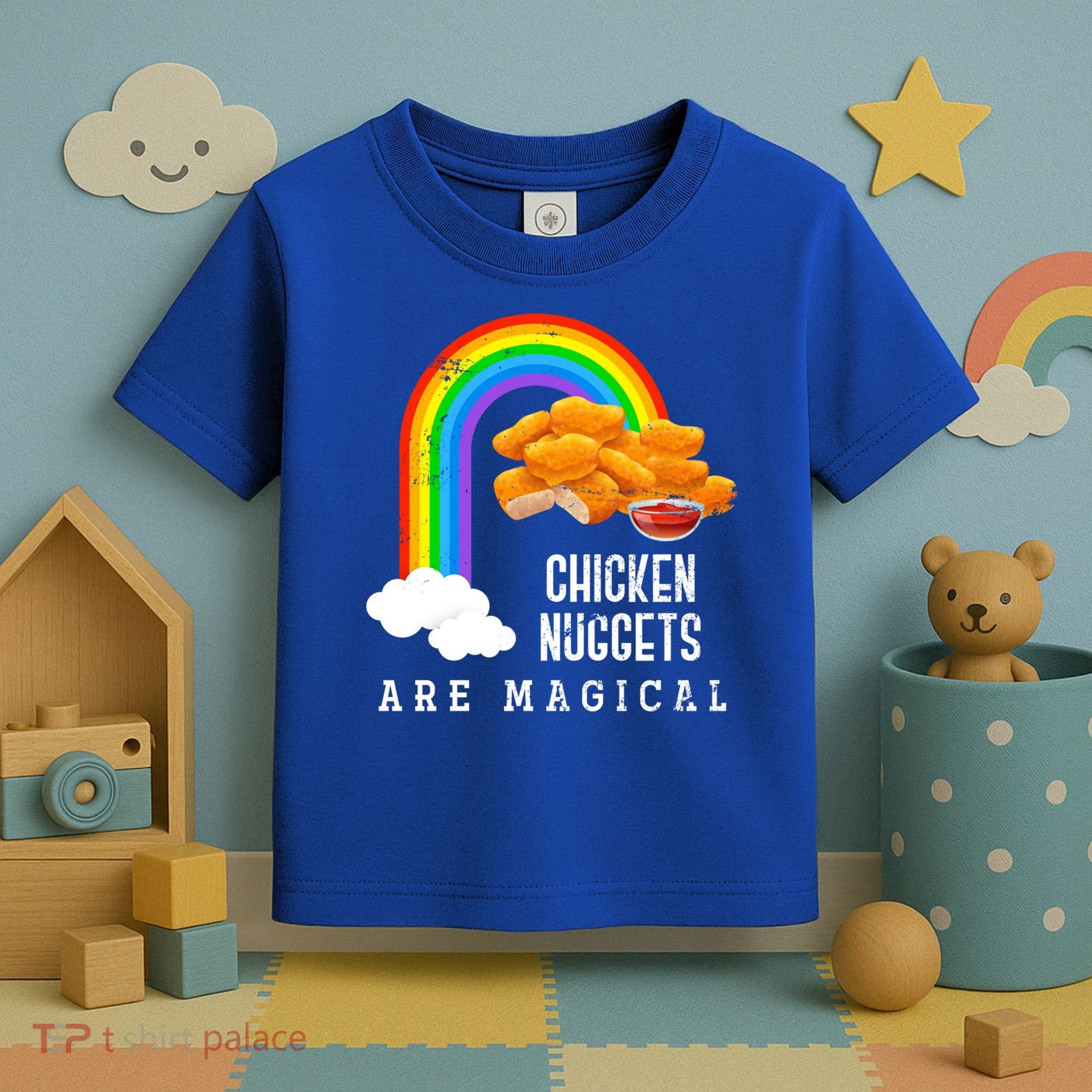 Funny Nuggets Lover Rainbow Gift Fast Food Chicken Nugget Gift Toddler T-Shirt