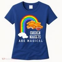 Funny Nuggets Lover Rainbow Gift Fast Food Chicken Nugget Gift Women's T-Shirt thumb 0