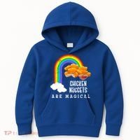 Funny Nuggets Lover Rainbow Gift Fast Food Chicken Nugget Gift Kids Hoodie thumb 0