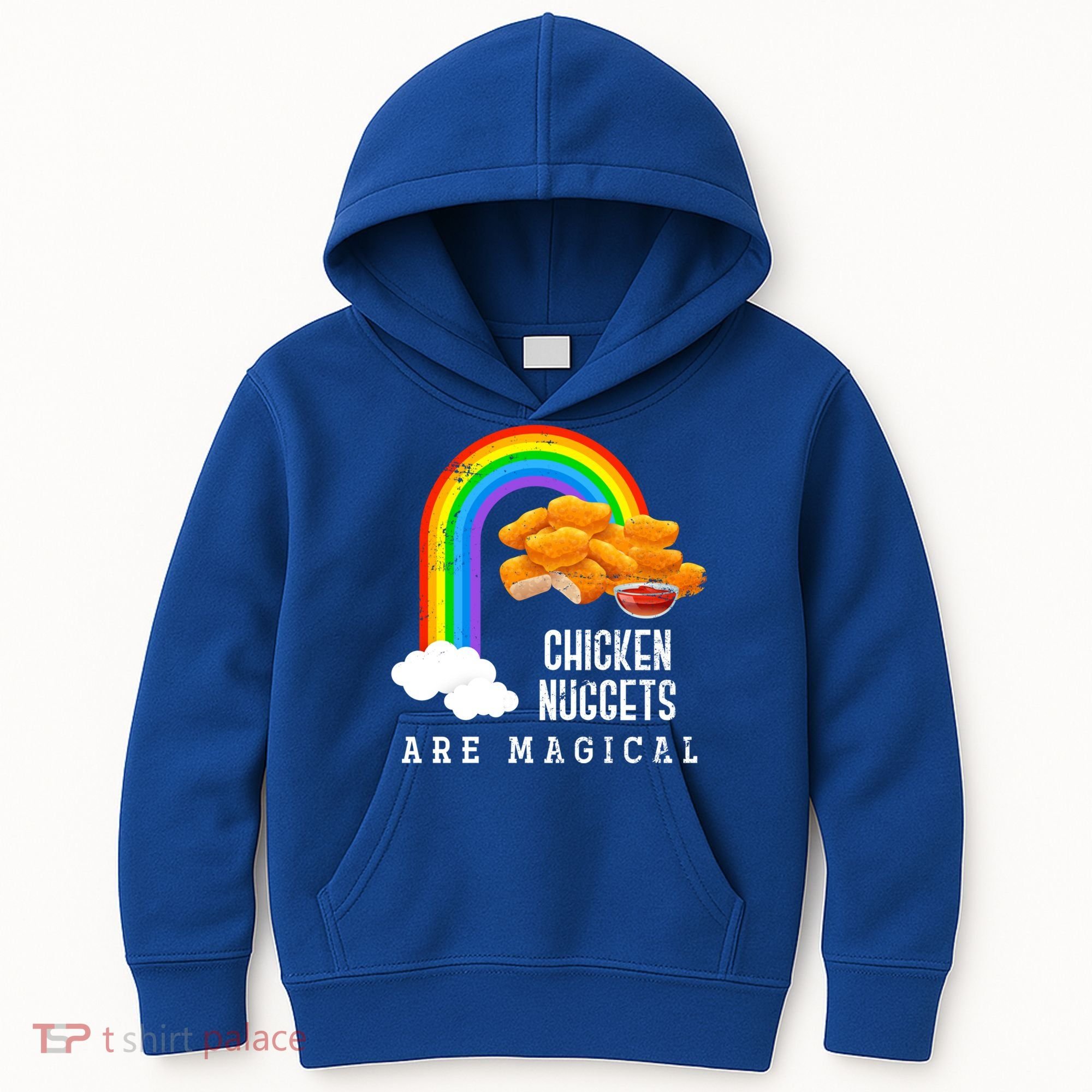 Funny Nuggets Lover Rainbow Gift Fast Food Chicken Nugget Gift Kids Hoodie