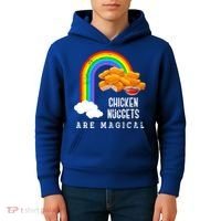 Funny Nuggets Lover Rainbow Gift Fast Food Chicken Nugget Gift Kids Hoodie thumb 4