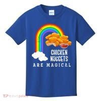 Funny Nuggets Lover Rainbow Gift Fast Food Chicken Nugget Gift Kids T-Shirt thumb 0
