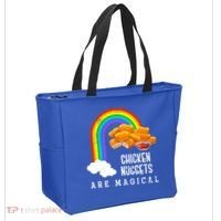 Funny Nuggets Lover Rainbow Gift Fast Food Chicken Nugget Gift Tote Bag thumb 2