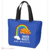 Funny Nuggets Lover Rainbow Gift Fast Food Chicken Nugget Gift Tote Bag thumb 3