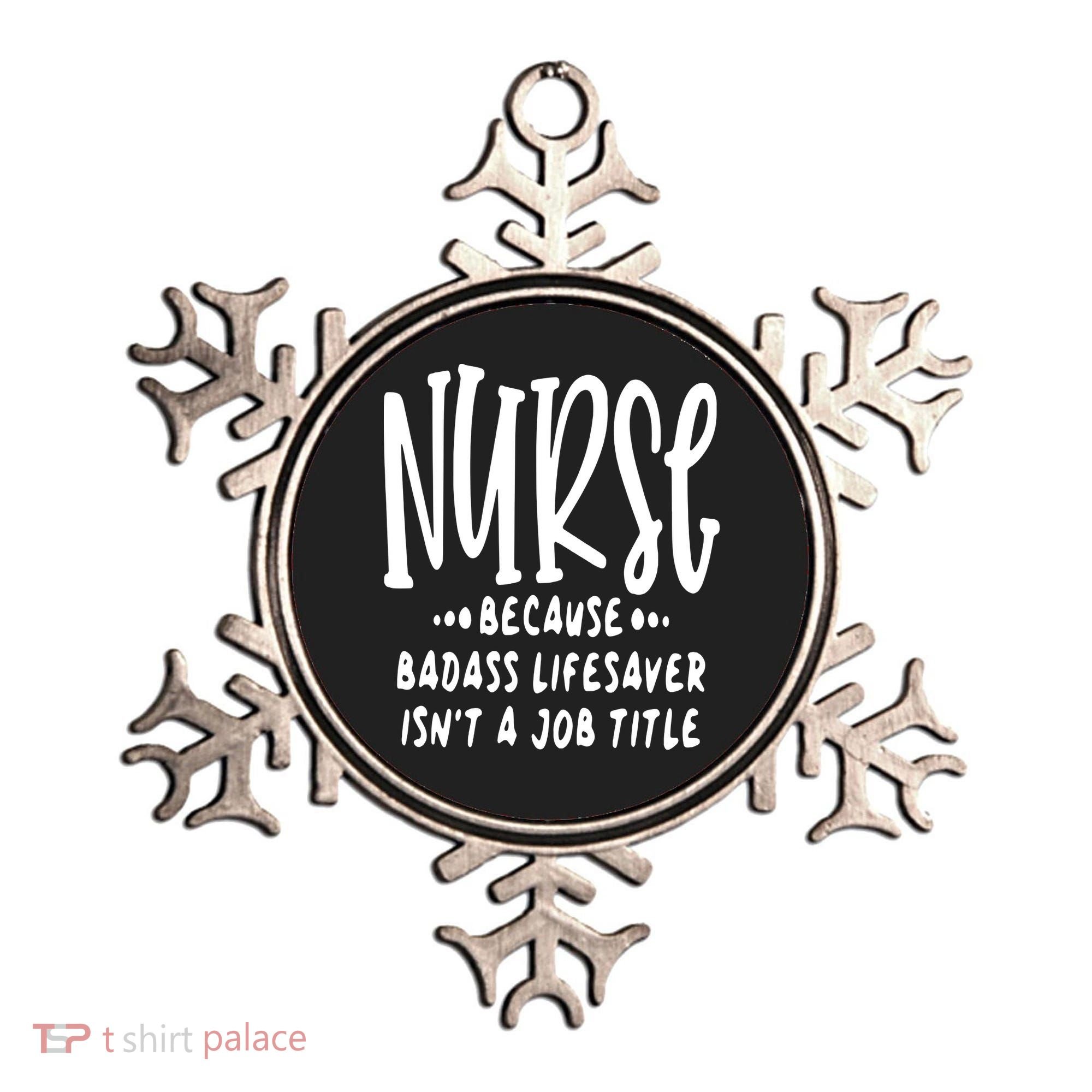 Funny Nurse Life Quote Ornament