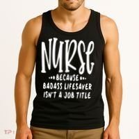 Funny Nurse Life Quote Tank Top thumb 3