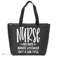 Funny Nurse Life Quote Tote Bag thumb 0