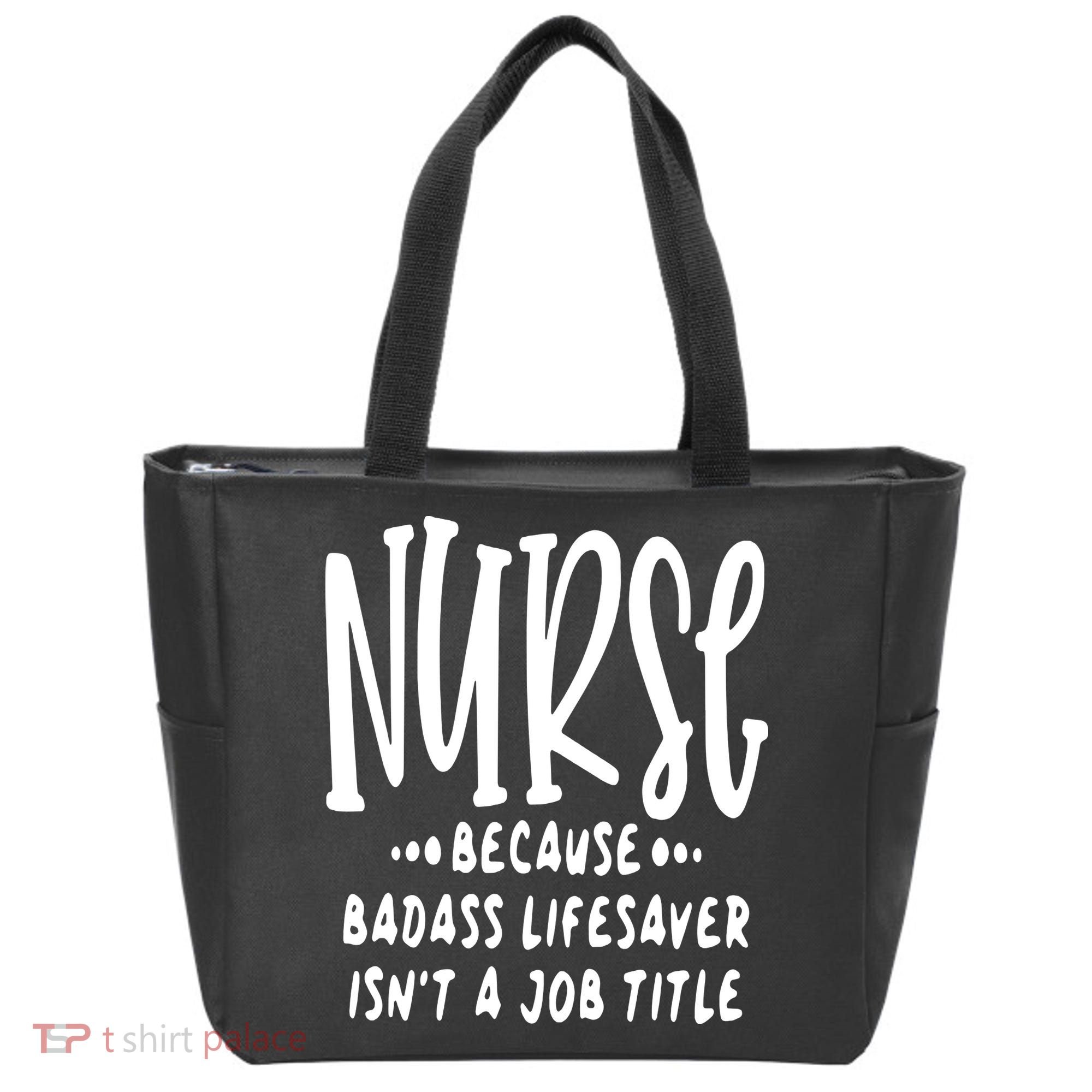 Funny Nurse Life Quote Tote Bag