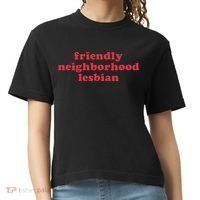Friendly Neighborhood Lesbian Pride Comfort Colors Boxy T-Shirt thumb 0