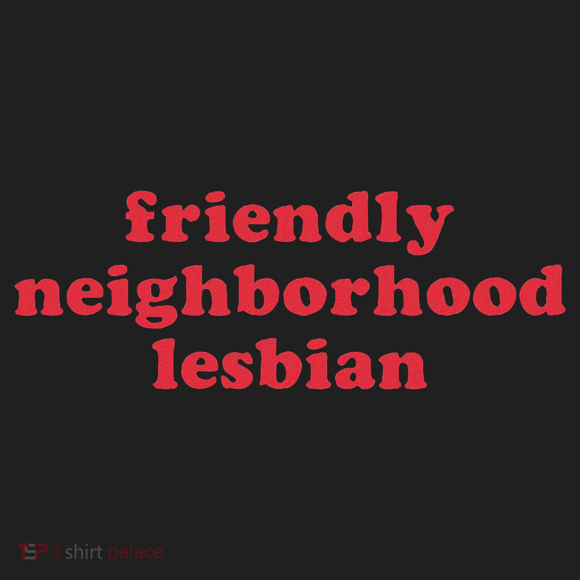 Friendly Neighborhood Lesbian Pride Comfort Colors Boxy T-Shirt