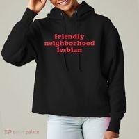 Friendly Neighborhood Lesbian Pride Ladies Heavyweight Boxy Pullover Hoodie thumb 0