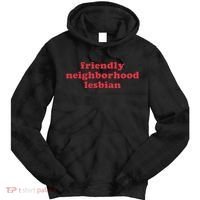 Friendly Neighborhood Lesbian Pride Tie Dye Hoodie thumb 0