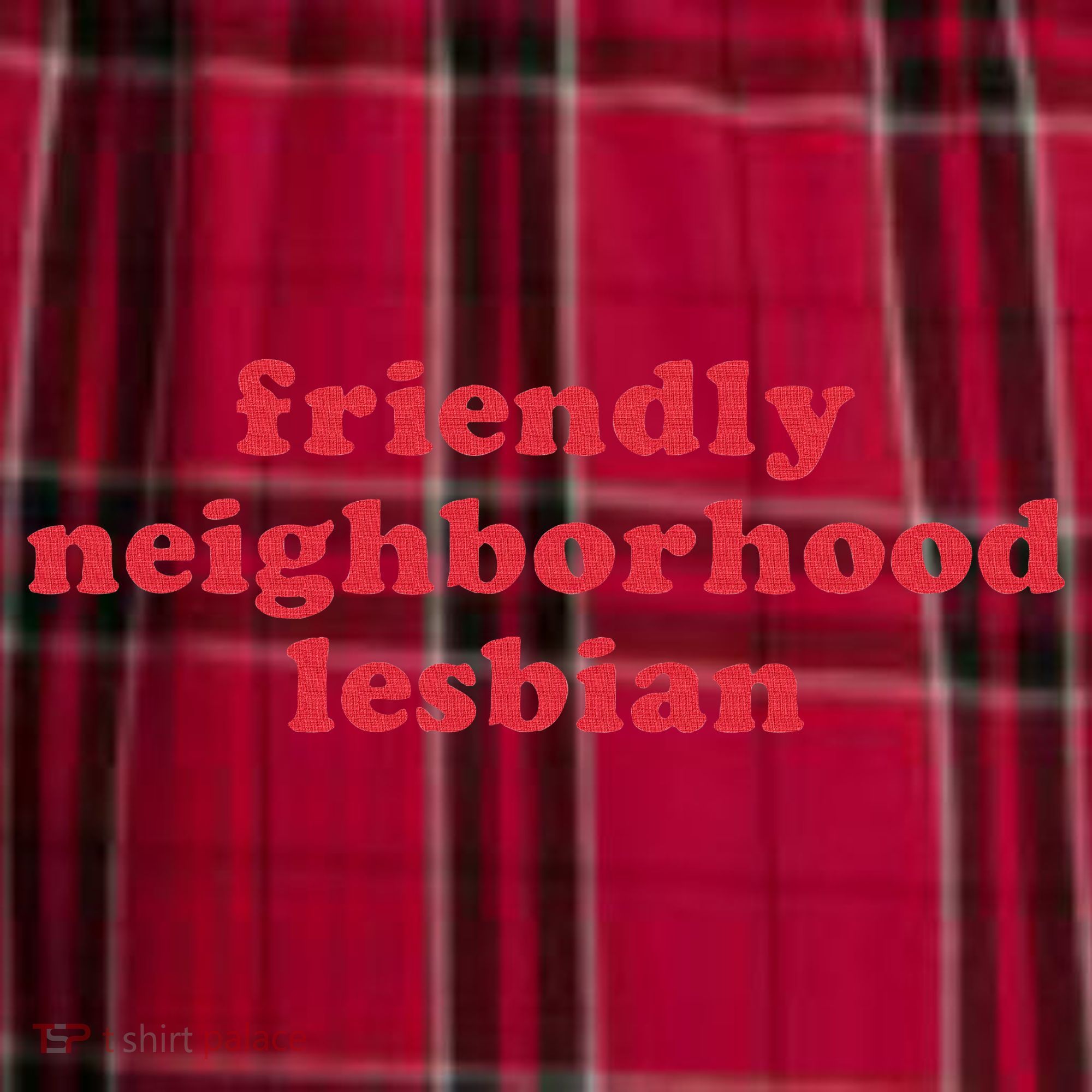 Friendly Neighborhood Lesbian Pride Women's Flannel Plaid Pajama Pants