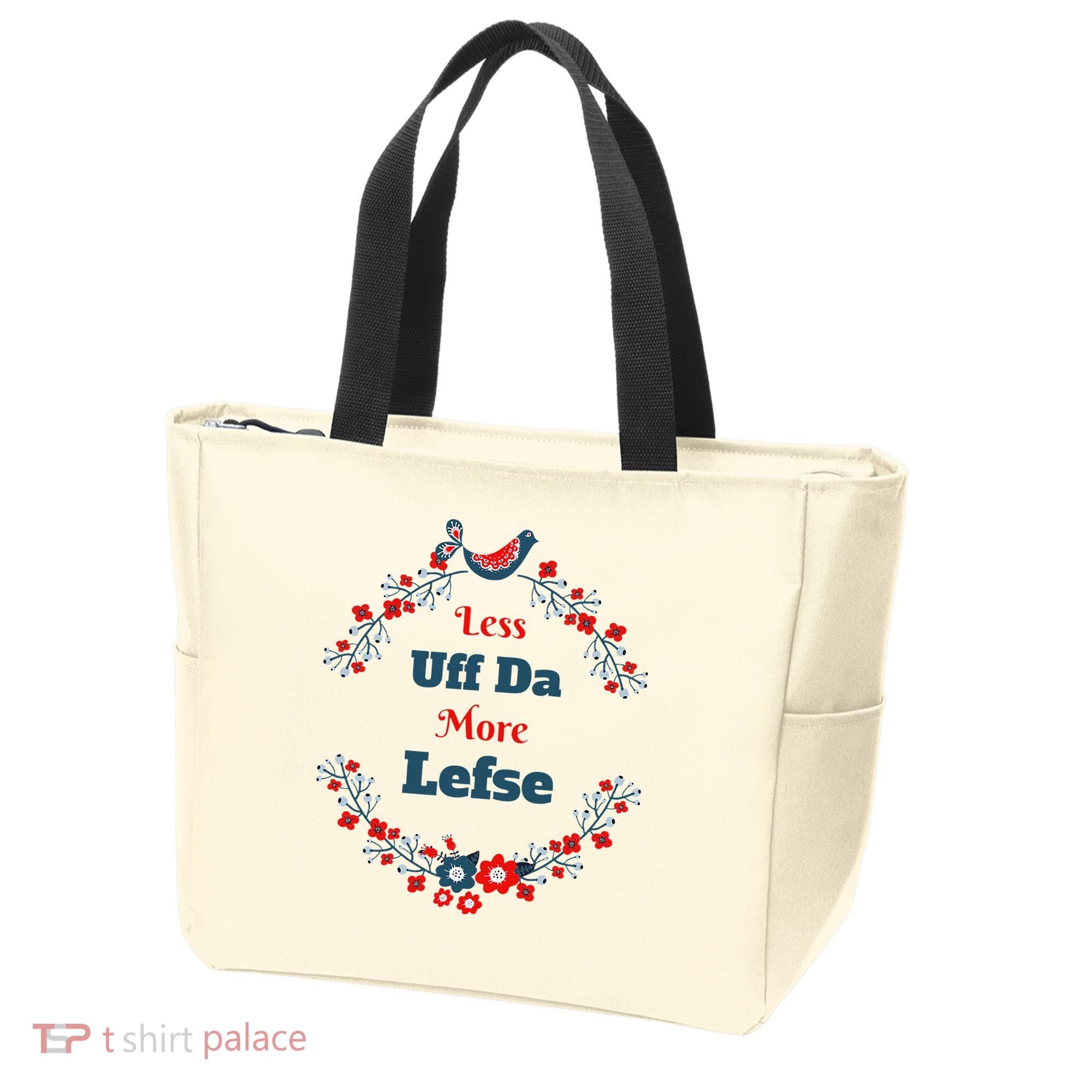 Funny Norwegian Less Uffda More Lefse Midwest Tote Bag