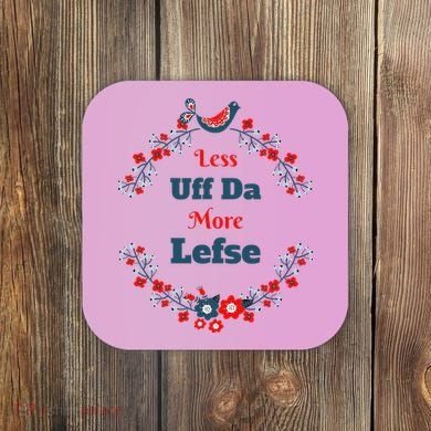 Funny Norwegian Less Uffda More Lefse Midwest Coaster