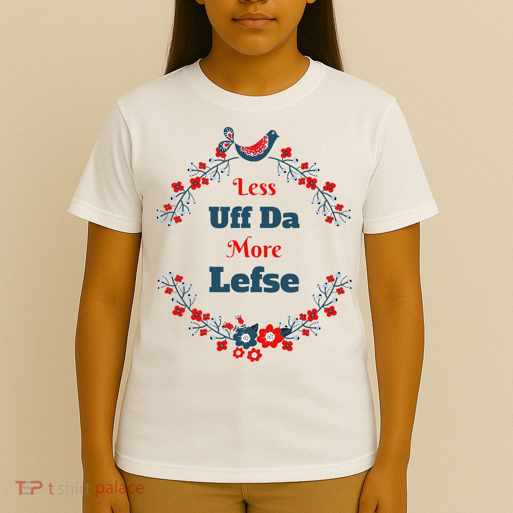 Funny Norwegian Less Uffda More Lefse Midwest T-Shirt