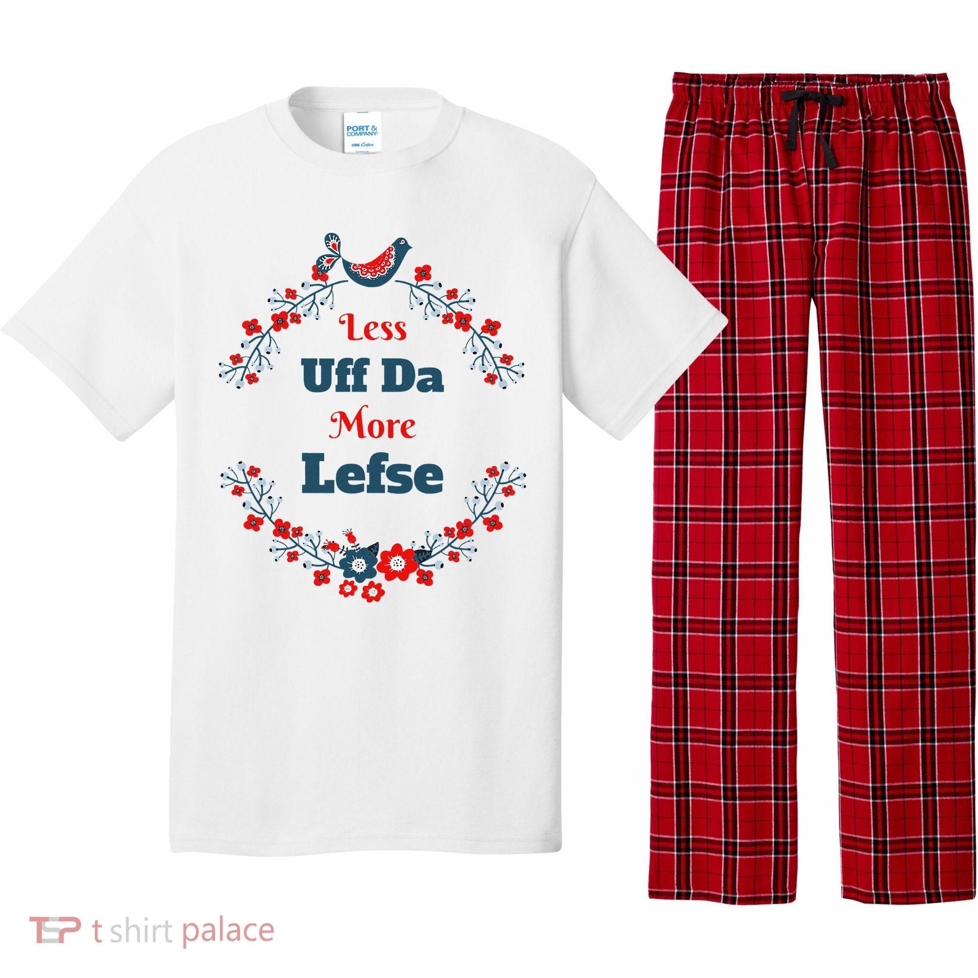 Funny Norwegian Less Uffda More Lefse Midwest Pajama Set