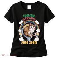 Feeling Nervous Might Have To Po Op Soon Meme Cat Saying Women's T-Shirt thumb 0