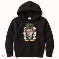 Feeling Nervous Might Have To Po Op Soon Meme Cat Saying Kids Hoodie thumb 0