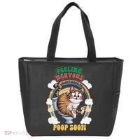 Feeling Nervous Might Have To Po Op Soon Meme Cat Saying Tote Bag thumb 0