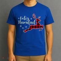 Feliz Navidad Matching Family Spanish Christmas Mexican Xmas Gift T-Shirt thumb 3