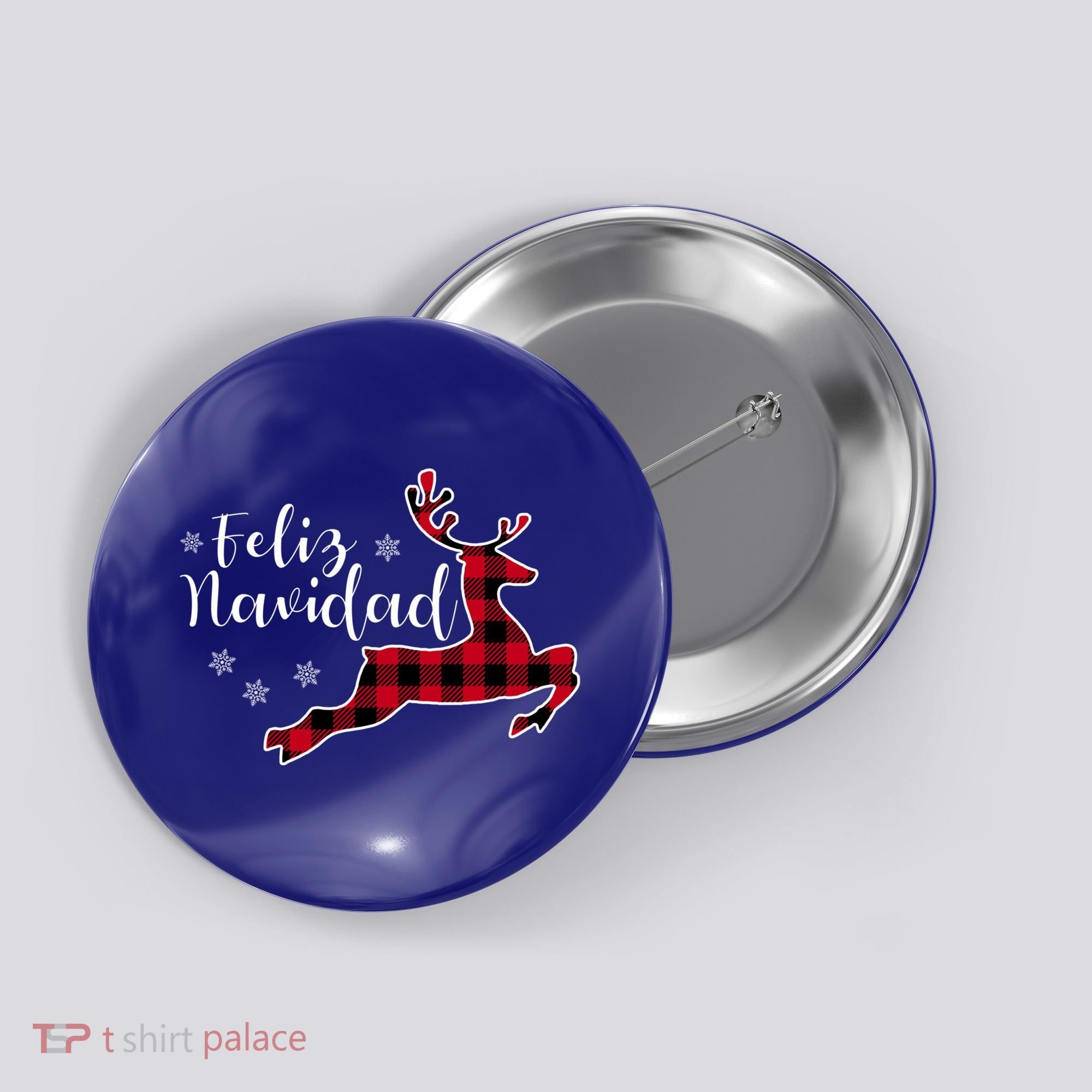 Feliz Navidad Matching Family Spanish Christmas Mexican Xmas Gift Button