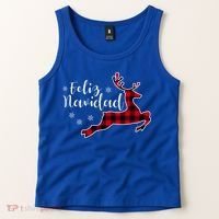 Feliz Navidad Matching Family Spanish Christmas Mexican Xmas Gift Tank Top thumb 2