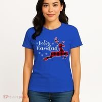 Feliz Navidad Matching Family Spanish Christmas Mexican Xmas Gift Women's T-Shirt thumb 4