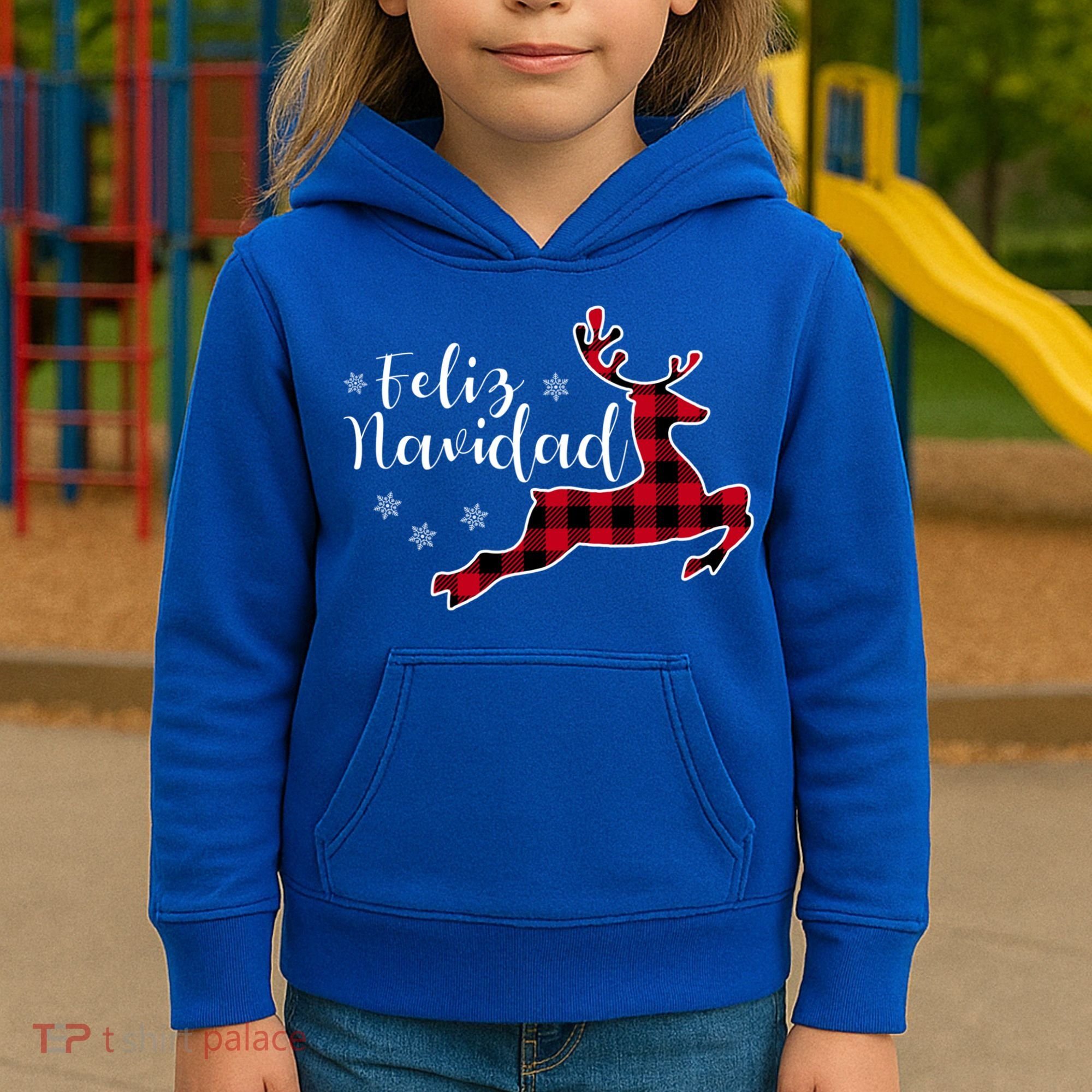 Feliz Navidad Matching Family Spanish Christmas Mexican Xmas Gift Kids Hoodie