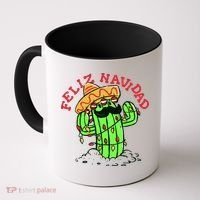 Feliz Navidad Merry Christmas Cactus Funny Humor Spanish Coffee Mug thumb 0