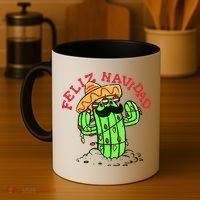 Feliz Navidad Merry Christmas Cactus Funny Humor Spanish Coffee Mug thumb 4