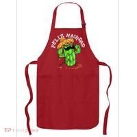 Feliz Navidad Merry Christmas Cactus Funny Humor Spanish Apron thumb 0