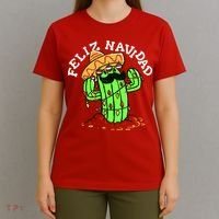Feliz Navidad Merry Christmas Cactus Funny Humor Spanish T-Shirt thumb 4