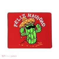 Feliz Navidad Merry Christmas Cactus Funny Humor Spanish Mousepad thumb 0