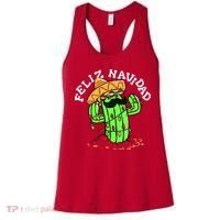 Feliz Navidad Merry Christmas Cactus Funny Humor Spanish Women's Tank Top thumb 0