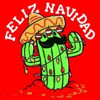 Feliz Navidad Merry Christmas Cactus Funny Humor Spanish Baby Bodysuit thumb 2