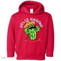 Feliz Navidad Merry Christmas Cactus Funny Humor Spanish Toddler Hoodie thumb 0