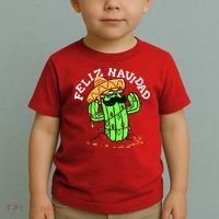 Feliz Navidad Merry Christmas Cactus Funny Humor Spanish Toddler T-Shirt thumb 2