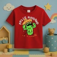 Feliz Navidad Merry Christmas Cactus Funny Humor Spanish Toddler T-Shirt thumb 3