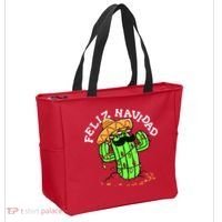 Feliz Navidad Merry Christmas Cactus Funny Humor Spanish Tote Bag thumb 2